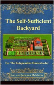 Official 2026 book edition cover of The Self-Sufficient Backyard with risk-free guarantee text information.