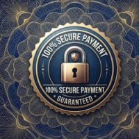 Official blue secure checkout badge with a padlock icon ensuring encrypted data protection for The Self-Sufficient Backyard program buyers.